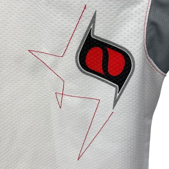 MSR Y2K Mens Motocross Jersey XL White/Gray Graphic Long Sleeve 100% Polyester - Picture 14 of 16